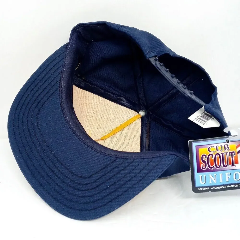 NWT Vintage Cub Scouts Hat Cap Adjustable Snapback Made In USA Uniform